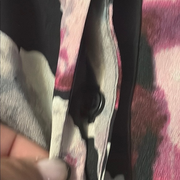 Ivanka Trump Black and Pink Floral Button Down Shirt, size small - Picture 4 of 7